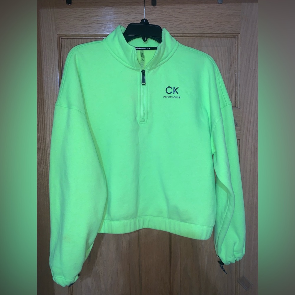 Cropped Calvin Klein Performance Half-Zip